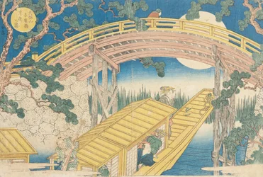 Pont en éventail au clair de lune, de 